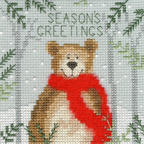 Bothy Threads ボシースレッズ Xmas Bear XMAS9 クロスステッチキット